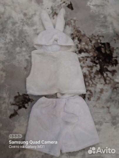 Новогодний костюм для мальчика зайчик 98