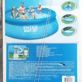 Надувной бассейн intex easy set 3.66 x 91 см