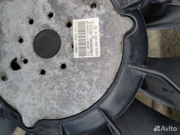 Вентилятор охлаждения мерседес w220 om628 4,0d