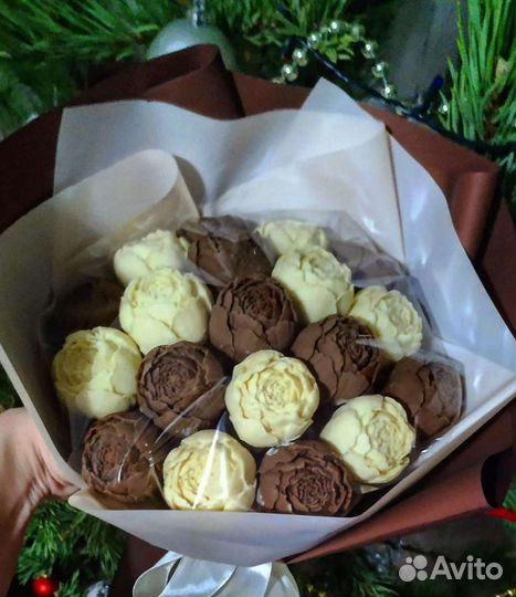 Шоколадные пионы