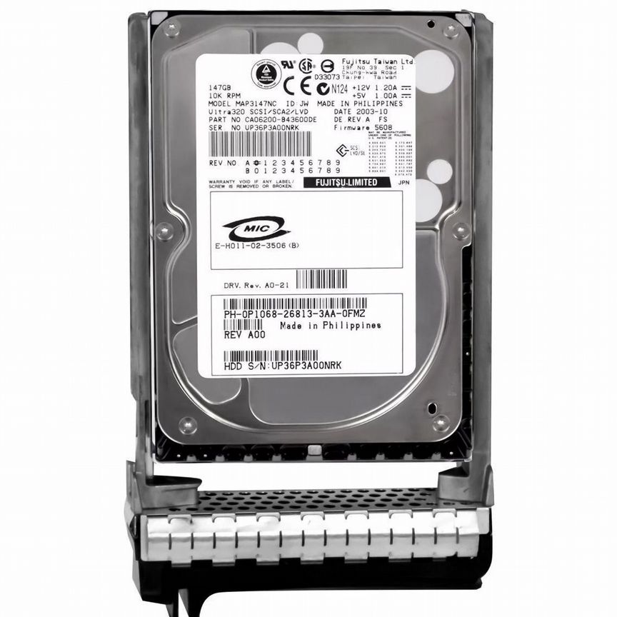 [P1068] Жесткий Диск Dell 146gb U320scsi 3.5" Hdd P1068