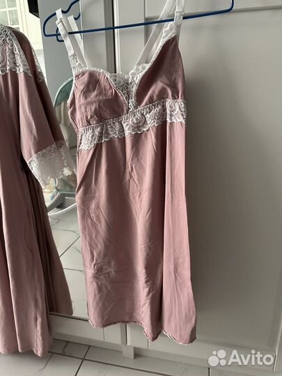 Комплект халат и сорочка для беременных в роддом