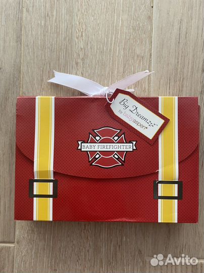 Костюм пожарного для малыша в подарочной упаковке