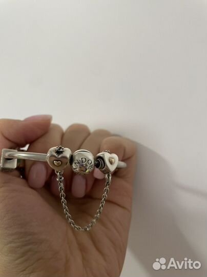 Серебрянная соединительная цепочка Pandora