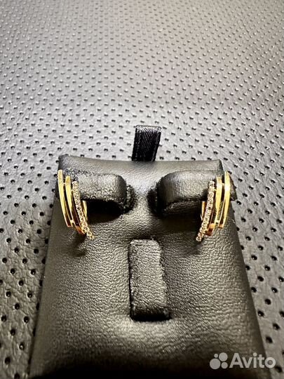 Золотые серьги 585