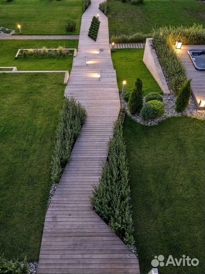 Натуральный рулонный газон