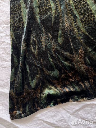 Винтажная юбка Calvin Klein бархат шелк Италия