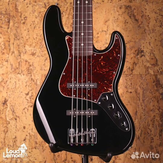 Fender Deluxe Active Jazz Bass V Black 2008 Mexico