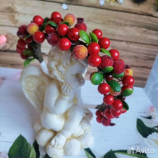 Ободок фрукты/цветы