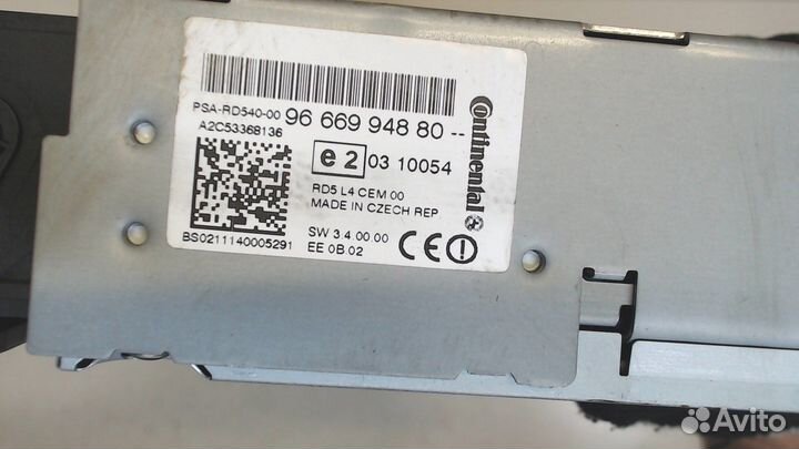 Магнитола Peugeot 508, 2011