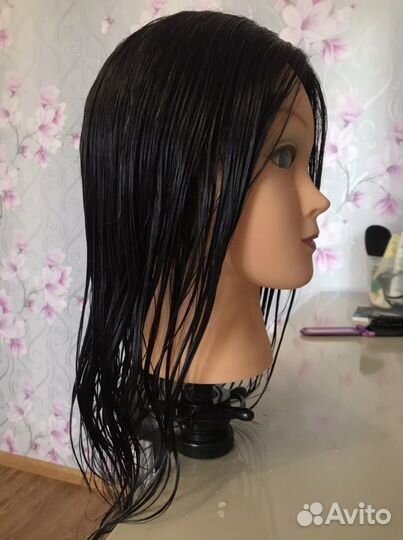 Голова манекен с натуральными волосами