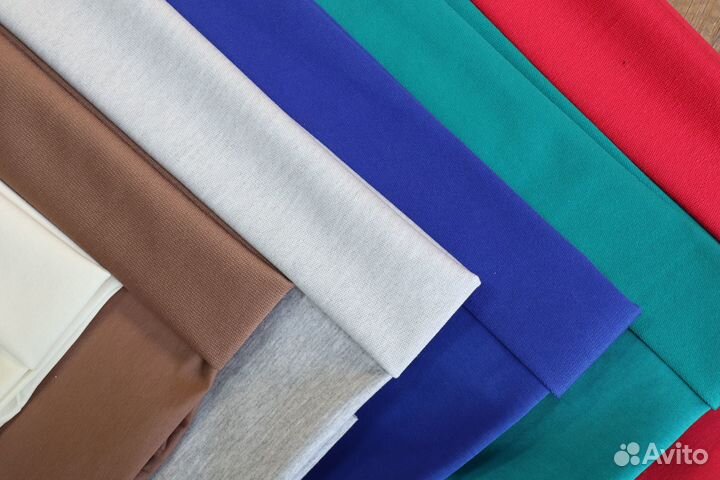 Ткань оптом футер 2 нитка цвет Антрацит