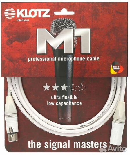 Микрофонный кабель Klotz irfm0500, 5м