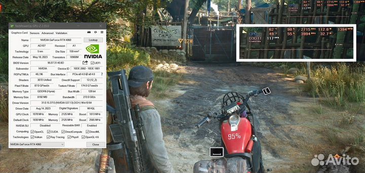 Видеокарта KFA2 GeForce RTX 4060 X Black