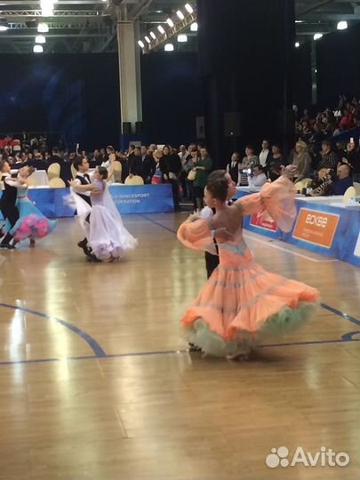 Платье для бальных танцев Ю1, состояние отличное