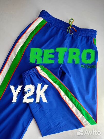 Винтажные штаны Y2K новые