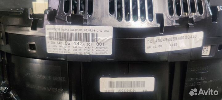 Панель приборов (щиток) Mercedes-Benz C-Класс