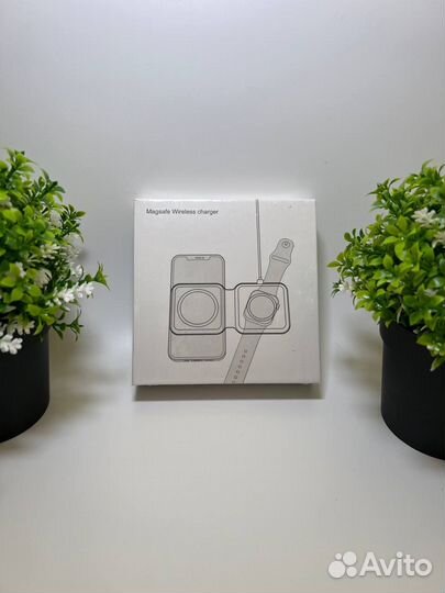 Беспроводная зарядка на 2 устройства (новая)
