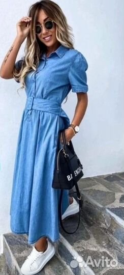 Джинсовое платье женское