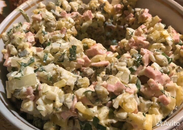 Салаты, супы, вторые блюда домашние