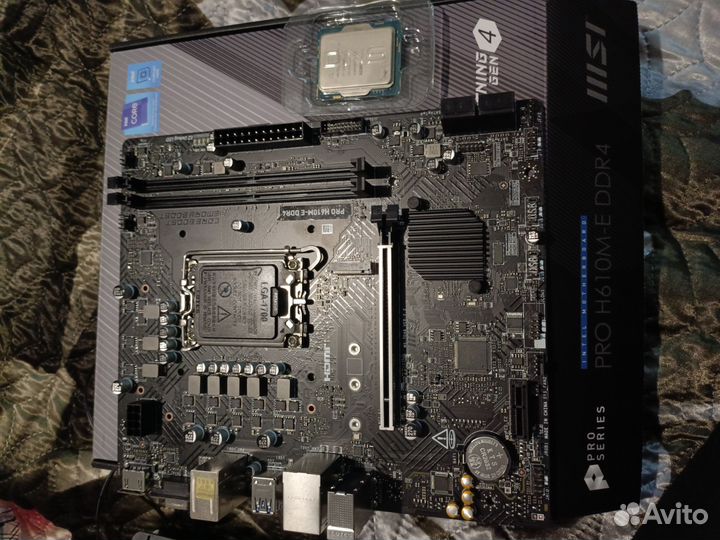 Материнская плата msi pro h610m e ddr4