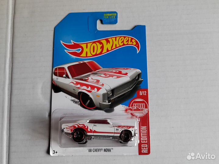 Hot Wheels 68 Chevy Nova Red Edition