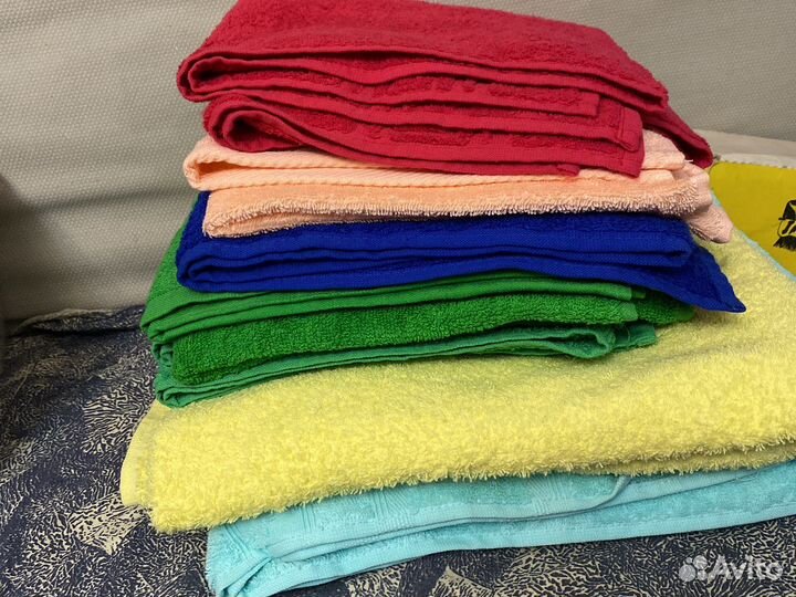 Новые махровые полотенца хлопок