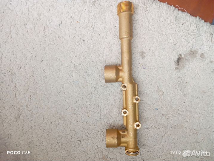 Патрубок входной, латунь, для аппаратов выс.дав.нd