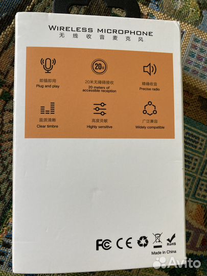 Микрофон петличный для айфон беспроводной TWS TWS1