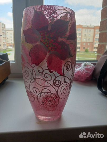 Старинная ваза стекло
