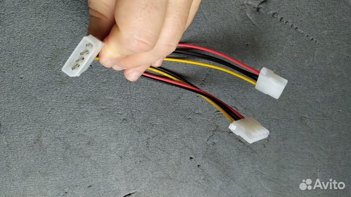 Компьютерный шнур питания SATA molex 6pin 8pin