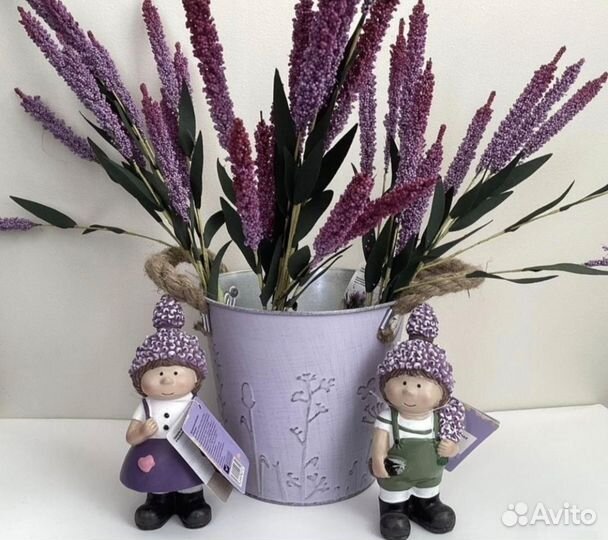 Фигурки интерьерные лаванда, новые
