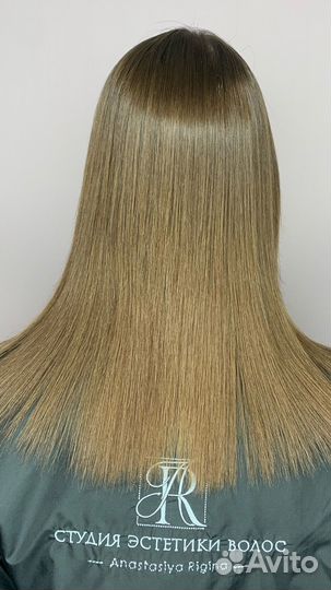 Наращивание волос, кератиновое выпрямление