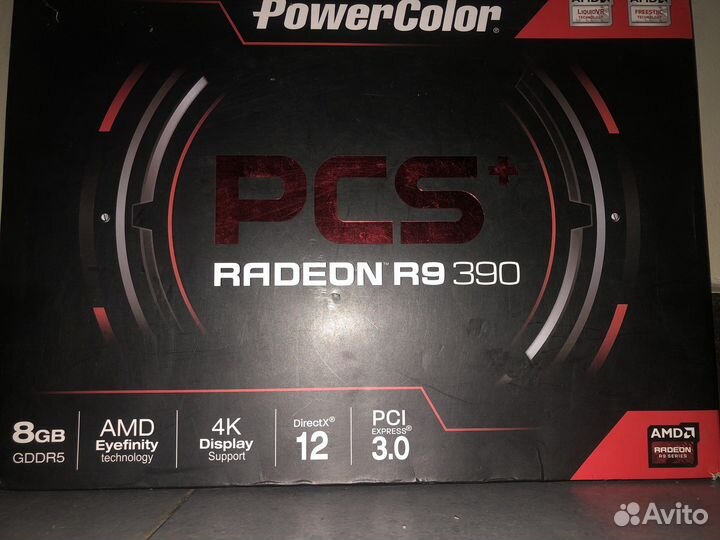 Видеокарта power colour amd radeon r9 390 8gb