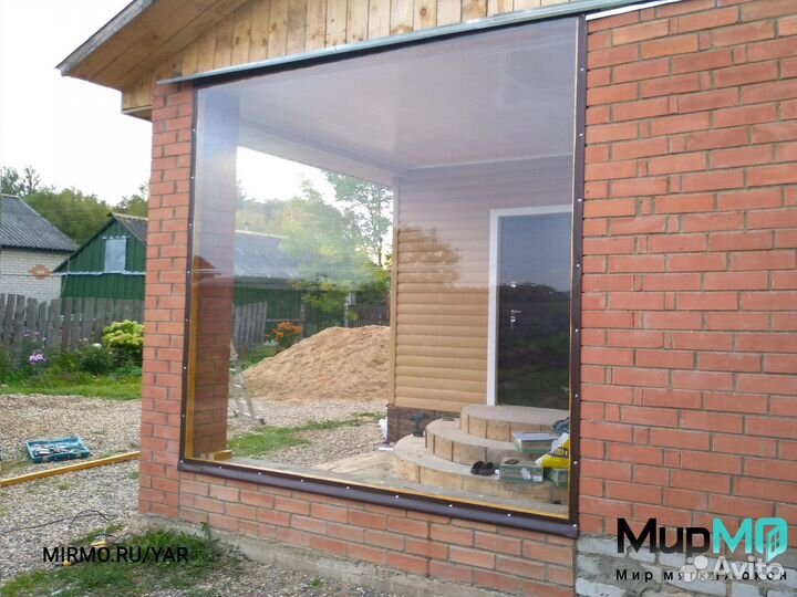 Мягкие окна на беседку