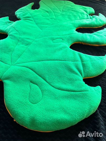 Большая подушка листок коврик монстерра