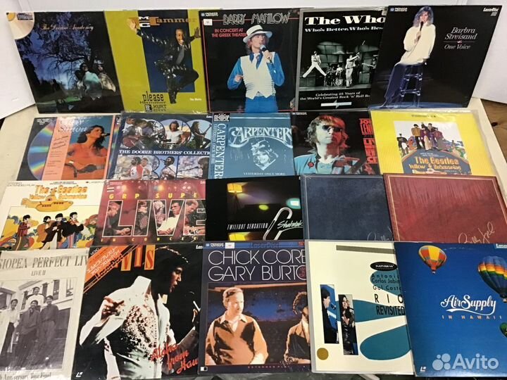 Муз. фильмы, концерты и альбомы на LD (LazerDisk)