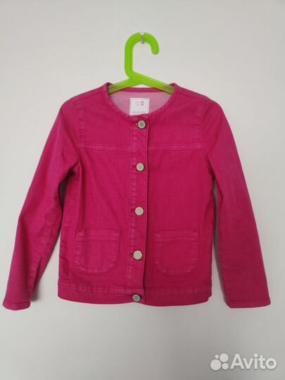 Джинсовая куртка пиджак для девочки