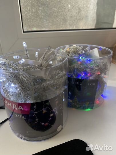 Гирлянда штора 2х2м новые