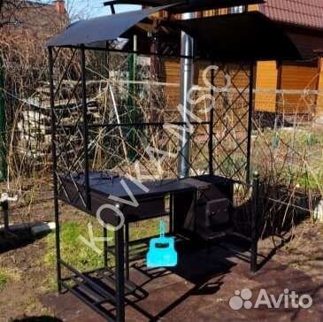 Мангал с крышей