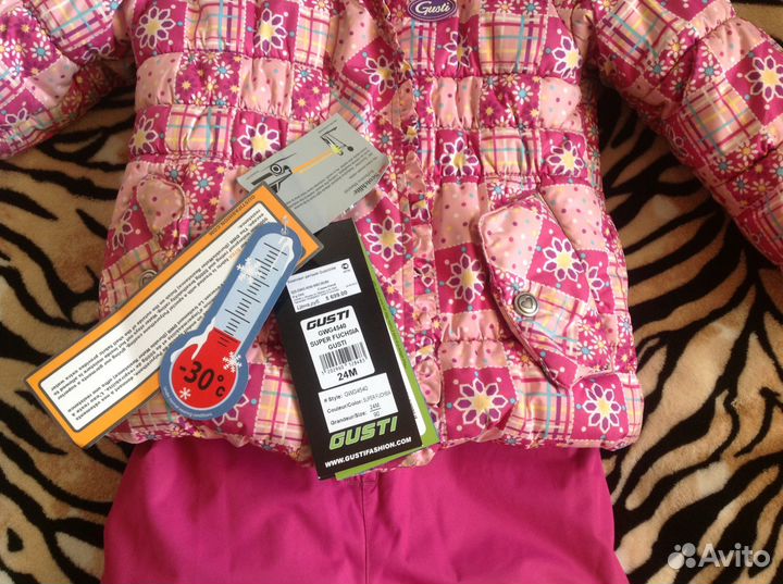 Комбинезон для девочки зимний Gusti. 90 см