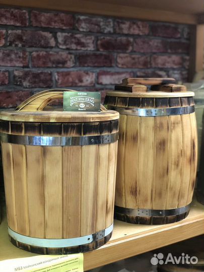 Кадки для солений дубовые, кедровые, липовые