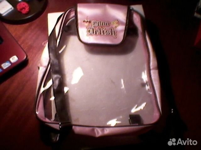 Рюкзачок прозрачный с розовым боком