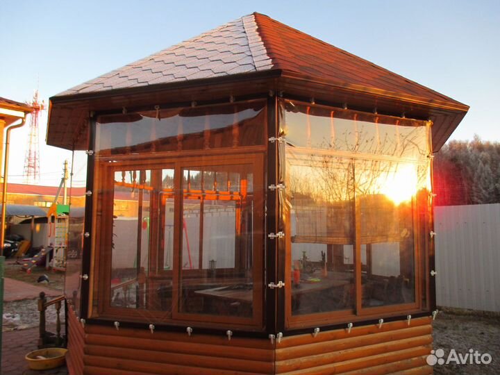 Мягкие окна пвх на ремешках или люверсах