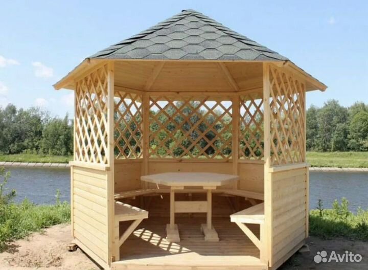 Строительство террас веранд беседок