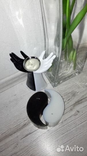 Декор интерьера. Свеча Инь-Янь