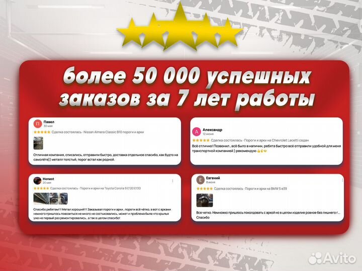 Ремонтные пороги и арки для Dodge посёлок Балезино