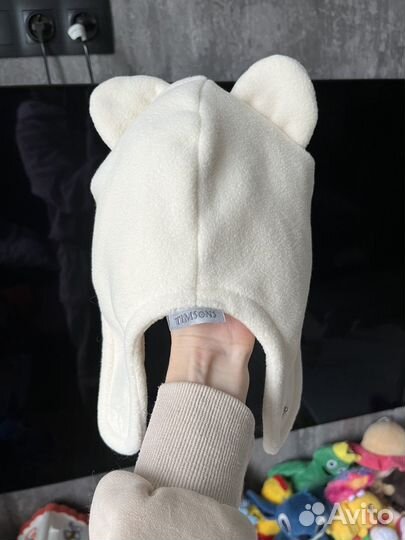 Шапка с ушками детская 48-50