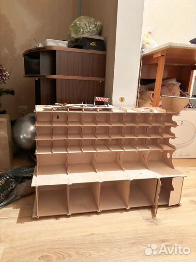 Гараж для машинок деревянный большой