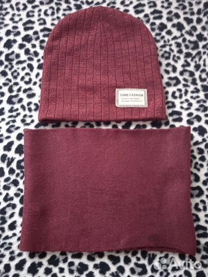 Комплект шапка и снуд для девочки